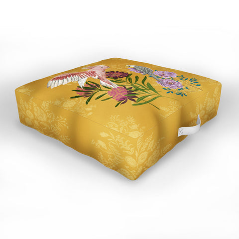 Pimlada Phuapradit Cockatiel And Cockatoo Outdoor Floor Cushion