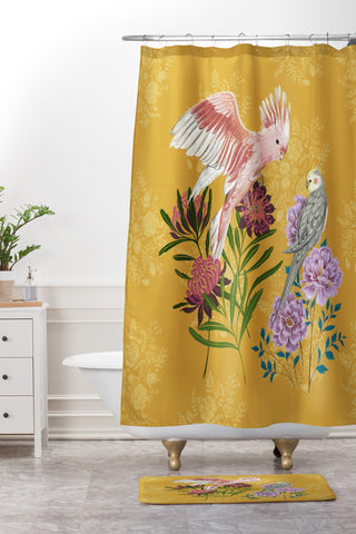 Pimlada Phuapradit Cockatiel And Cockatoo Shower Curtain And Mat