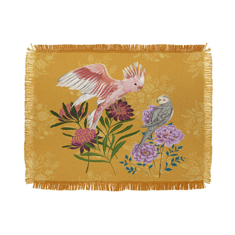 Pimlada Phuapradit Cockatiel And Cockatoo Throw Blanket