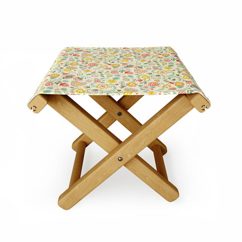 Pimlada Phuapradit Cotton Candy Floral Folding Stool