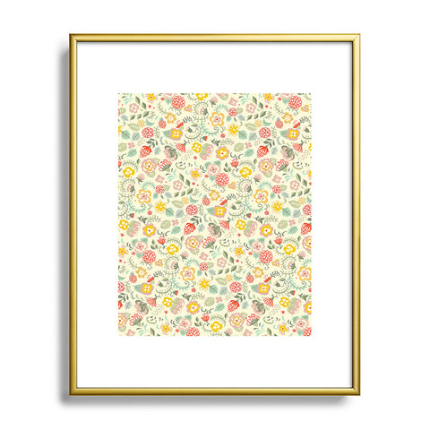 Pimlada Phuapradit Cotton Candy Floral Metal Framed Art Print