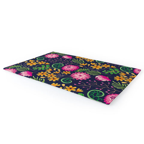 Pimlada Phuapradit Dahlia and fern Area Rug