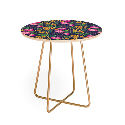 Pimlada Phuapradit Dahlia and fern Round Side Table