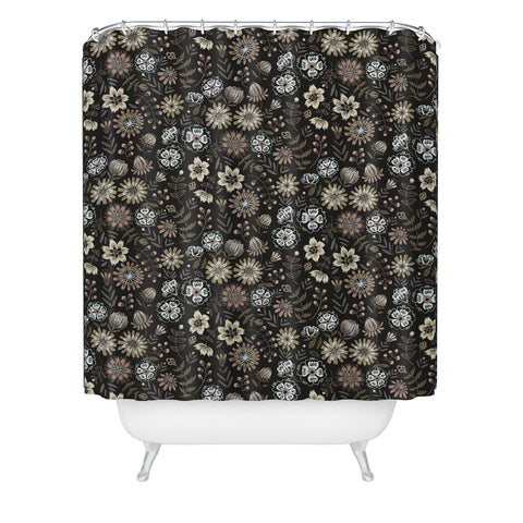 Pimlada Phuapradit Dark Pilosella Shower Curtain