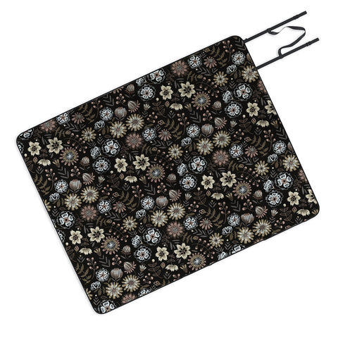 Pimlada Phuapradit Dark Pilosella Picnic Blanket