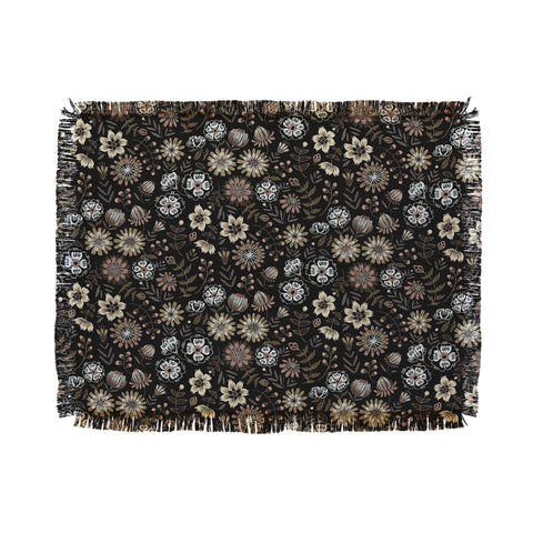 Pimlada Phuapradit Dark Pilosella Throw Blanket