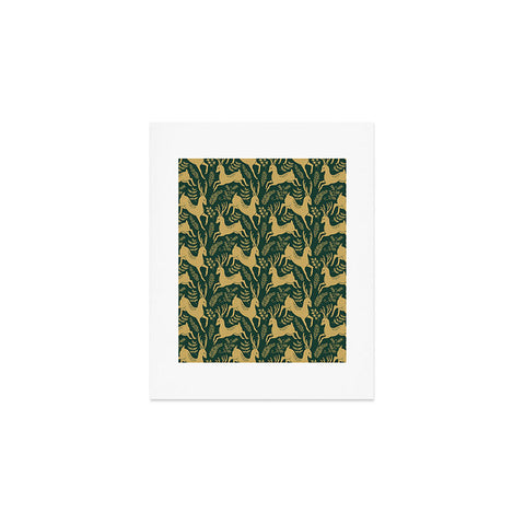 Pimlada Phuapradit Deer and fir branches 1 Art Print