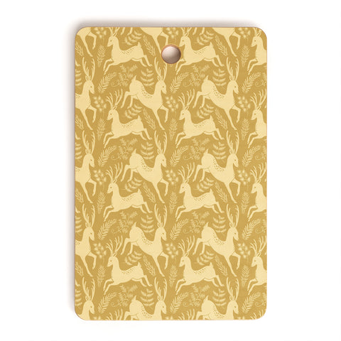 Pimlada Phuapradit Deer and fir branches 2 Cutting Board Rectangle