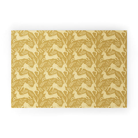 Pimlada Phuapradit Deer and fir branches 2 Welcome Mat