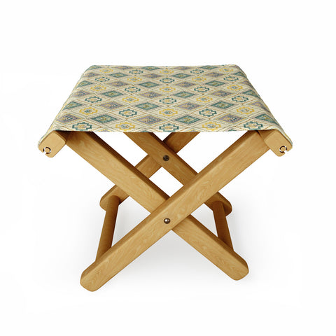 Pimlada Phuapradit Diamond stitch beige Folding Stool