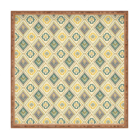 Pimlada Phuapradit Diamond stitch beige Square Tray