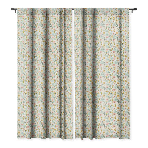 Pimlada Phuapradit Ditsy Floral field Blackout Window Curtain