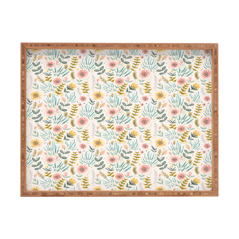 Pimlada Phuapradit Ditsy Floral field Rectangular Tray