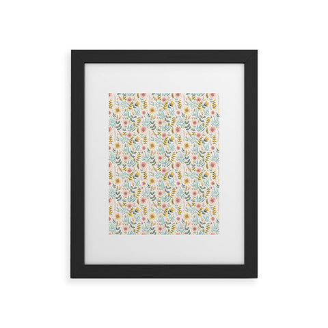 Pimlada Phuapradit Ditsy Floral field Framed Art Print