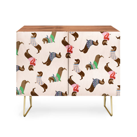 Pimlada Phuapradit Dog Pattern Dachshund Credenza