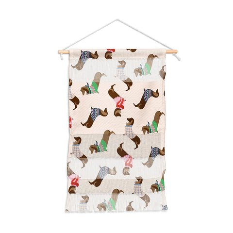 Pimlada Phuapradit Dog Pattern Dachshund Wall Hanging Portrait