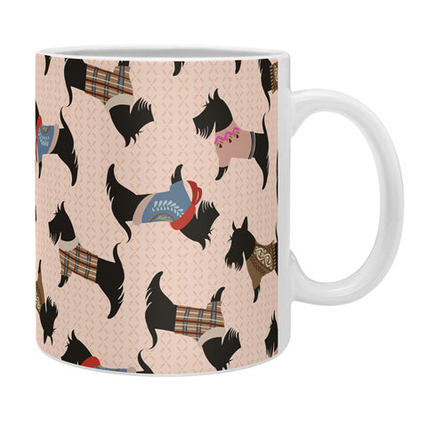 Pimlada Phuapradit Dog Pattern Scottie Coffee Mug