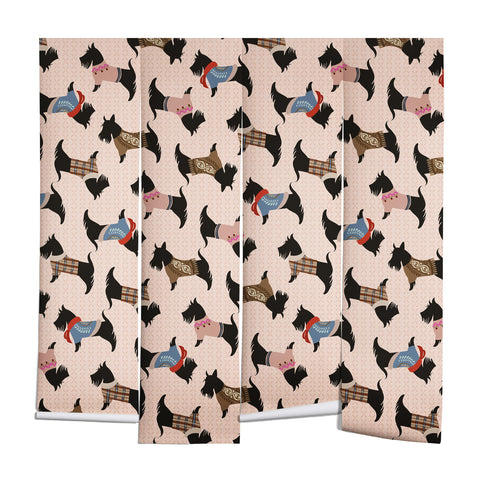 Pimlada Phuapradit Dog Pattern Scottie Wall Mural