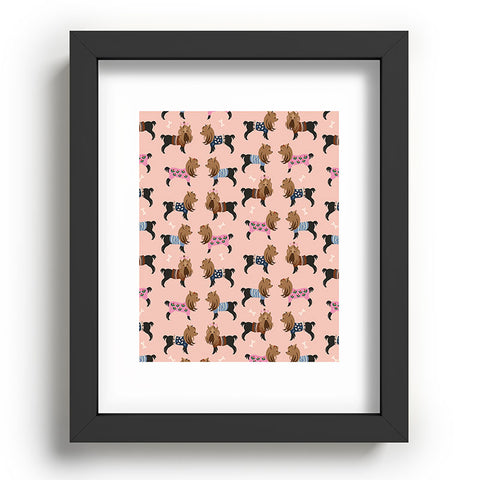 Pimlada Phuapradit Dog Pattern Yorkie Recessed Framing Rectangle