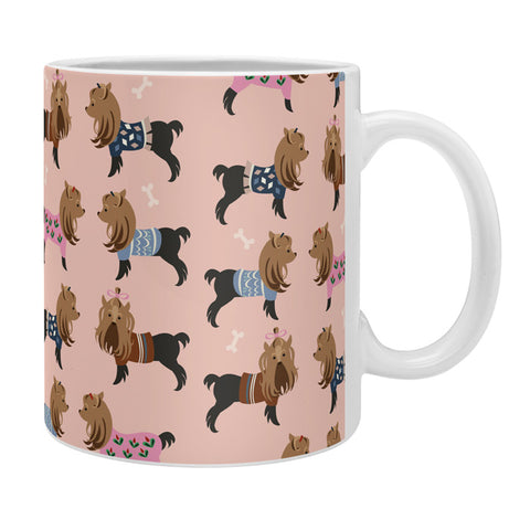 Pimlada Phuapradit Dog Pattern Yorkie Coffee Mug