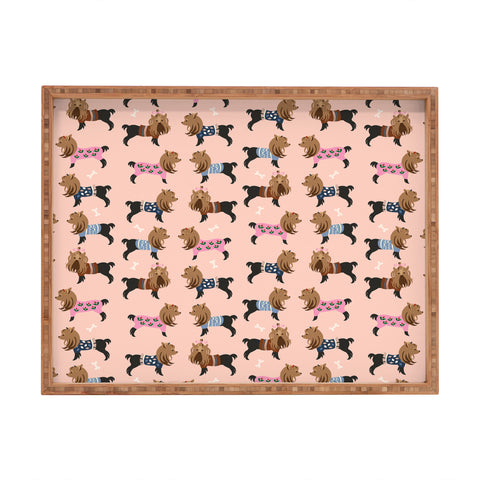 Pimlada Phuapradit Dog Pattern Yorkie Rectangular Tray