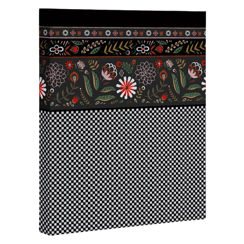 Pimlada Phuapradit Dramatic Floral stripes Art Canvas