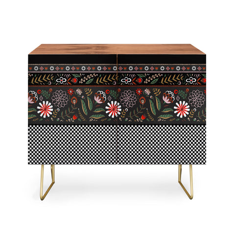 Pimlada Phuapradit Dramatic Floral stripes Credenza