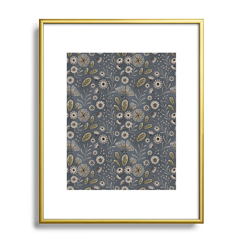 Pimlada Phuapradit Dusty Daisy Metal Framed Art Print