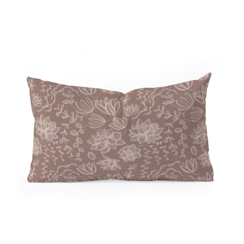 Pimlada Phuapradit Echeveria 2 Oblong Throw Pillow