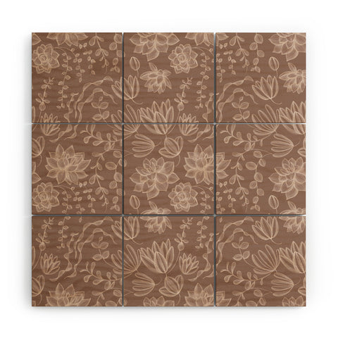 Pimlada Phuapradit Echeveria 2 Wood Wall Mural