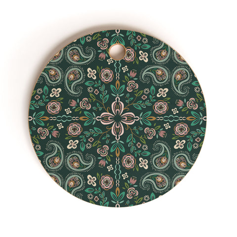 Pimlada Phuapradit Emerald maze Cutting Board Round