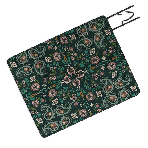 Pimlada Phuapradit Emerald maze Picnic Blanket
