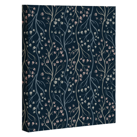 Pimlada Phuapradit Ficus Tree in navy blue Art Canvas