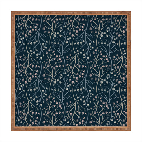 Pimlada Phuapradit Ficus Tree in navy blue Square Tray