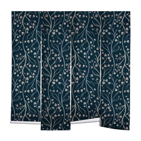 Pimlada Phuapradit Ficus Tree in navy blue Wall Mural