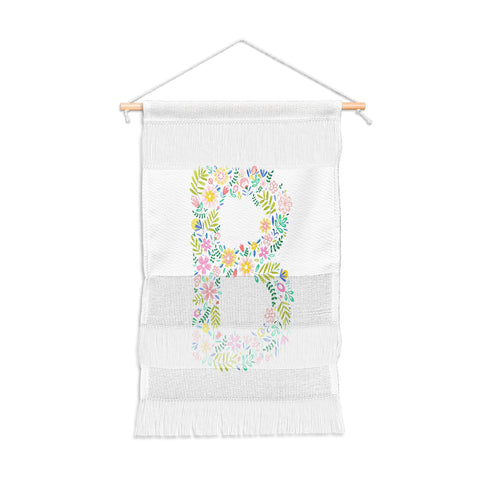 Pimlada Phuapradit Floral Alphabet B Wall Hanging Portrait