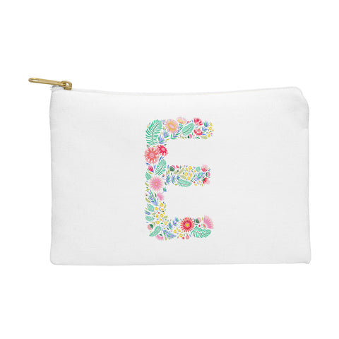 Pimlada Phuapradit Floral Alphabet E Pouch