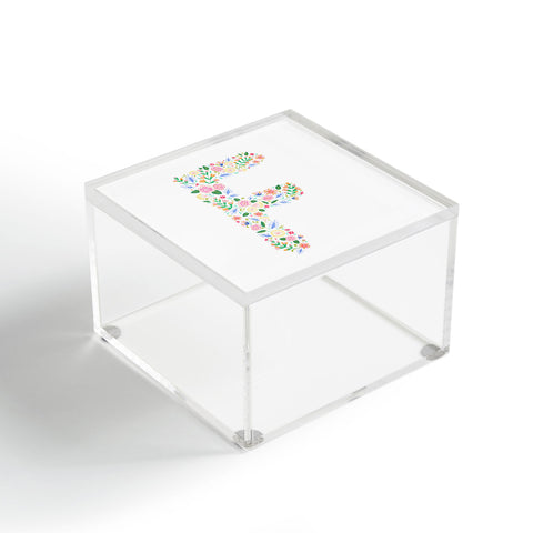 Pimlada Phuapradit Floral Alphabet F Acrylic Box