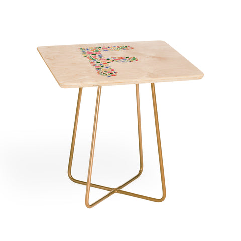 Pimlada Phuapradit Floral Alphabet F Side Table