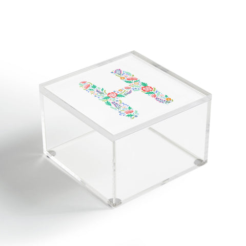 Pimlada Phuapradit Floral Alphabet H Acrylic Box