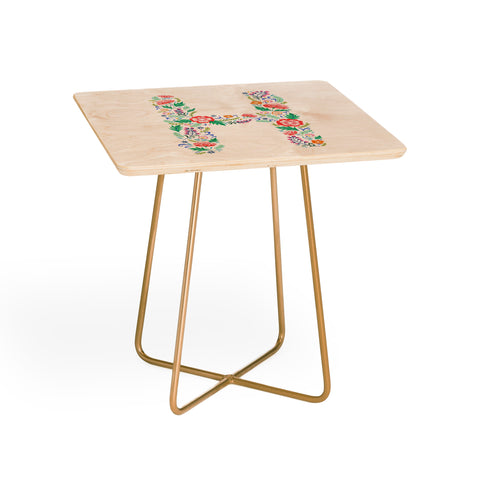 Pimlada Phuapradit Floral Alphabet H Side Table