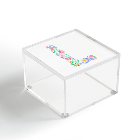 Pimlada Phuapradit Floral Alphabet L Acrylic Box