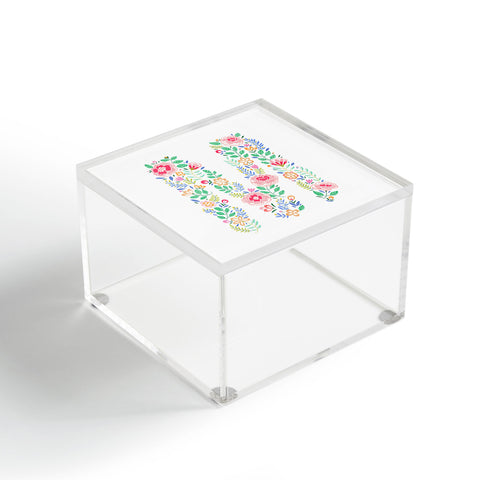 Pimlada Phuapradit Floral Alphabet M Acrylic Box
