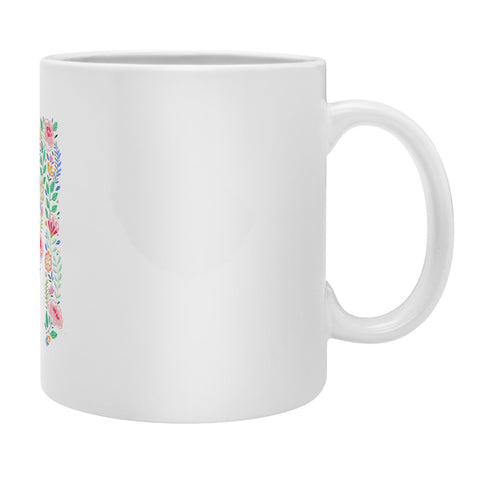 Pimlada Phuapradit Floral Alphabet M Coffee Mug
