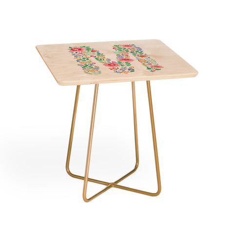 Pimlada Phuapradit Floral Alphabet M Side Table