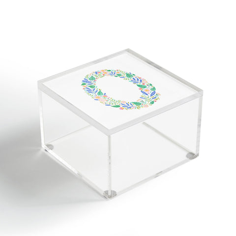 Pimlada Phuapradit Floral Alphabet O Acrylic Box