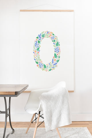 Pimlada Phuapradit Floral Alphabet O Art Print And Hanger