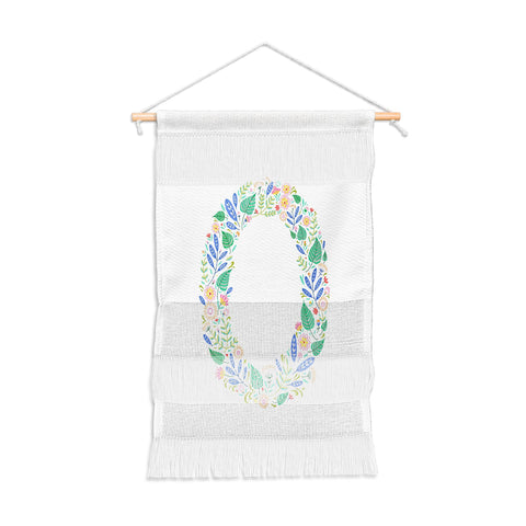 Pimlada Phuapradit Floral Alphabet O Wall Hanging Portrait