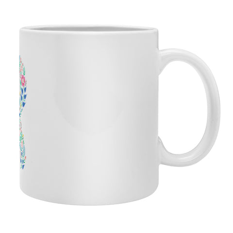 Pimlada Phuapradit Floral Alphabet R Coffee Mug