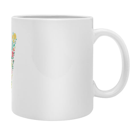 Pimlada Phuapradit Floral Alphabet V Coffee Mug